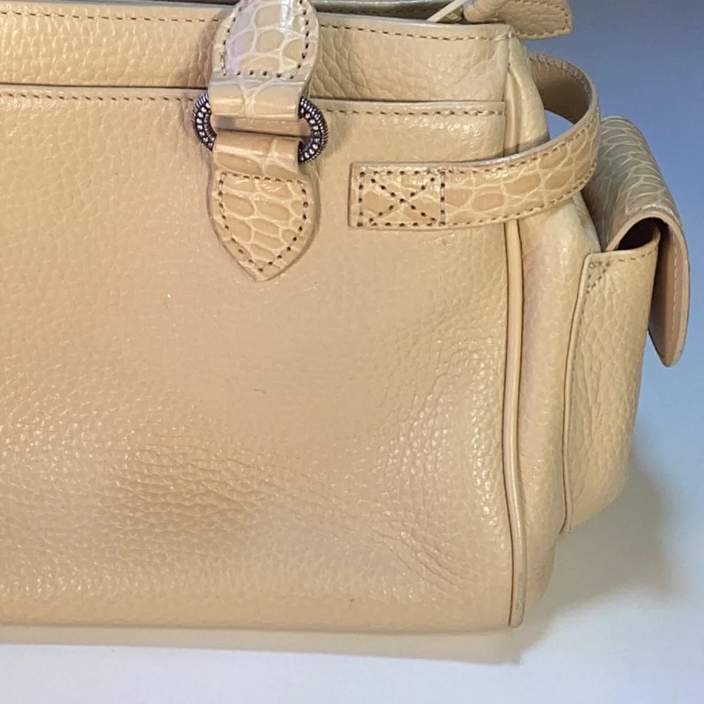 Brighton Beige/Tan Leather Shoulder Bag